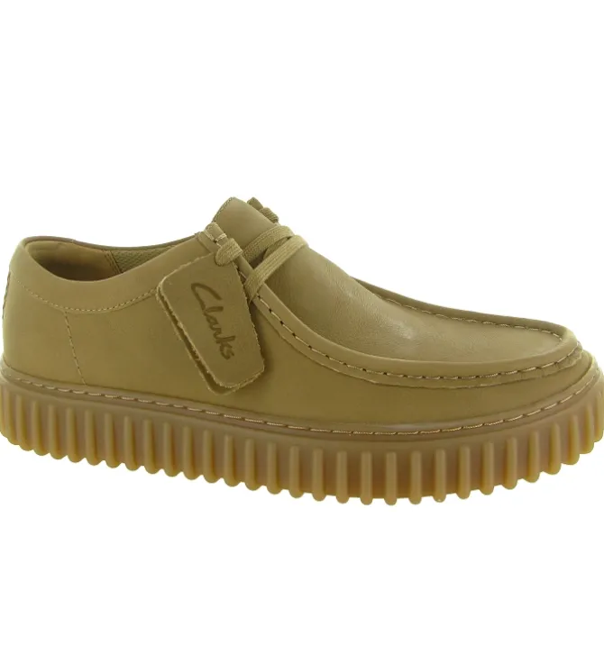 chaussures a lacets - Confort et décontracté - homme - Cuir - Beige - Clarks