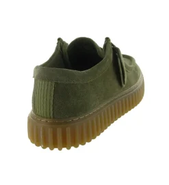 chaussures a lacets - Confort et décontracté - homme - Cuir - Kaki - Clarks
