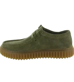 chaussures a lacets - Confort et décontracté - homme - Cuir - Kaki - Clarks