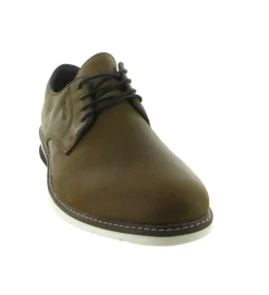 chaussures a lacets - Confort et décontracté - homme - Cuir - Marron - Rieker