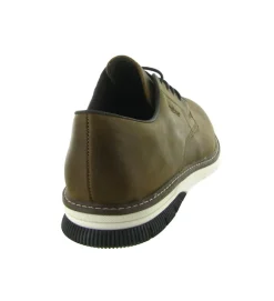 chaussures a lacets - Confort et décontracté - homme - Cuir - Marron - Rieker