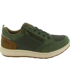 chaussures a lacets - Confort et décontracté - homme - Synthétique - Kaki - Rieker