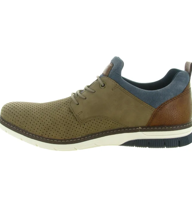 chaussures a lacets - Confort et décontracté - homme - Synthétique - Beige - Rieker