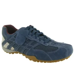 chaussures a lacets - Confort et décontracté - homme - Synthétique - Bleu - Geox