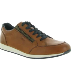 chaussures a lacets - Confort et décontracté - homme - Cuir - Marron - Rieker