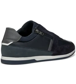 chaussures a lacets - Confort et décontracté - homme - Cuir - Bleu Marine - Geox