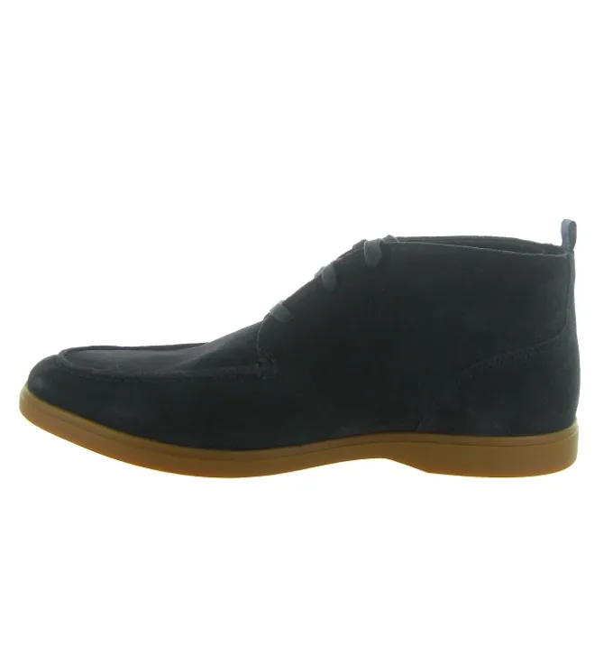 chaussures a lacets - Confort et décontracté - homme - Nubuck - Bleu Marine - Clarks