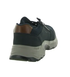 chaussures a lacets - Confort et décontracté - homme - Cuir - Bleu - Rieker