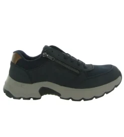 chaussures a lacets - Confort et décontracté - homme - Cuir - Bleu - Rieker