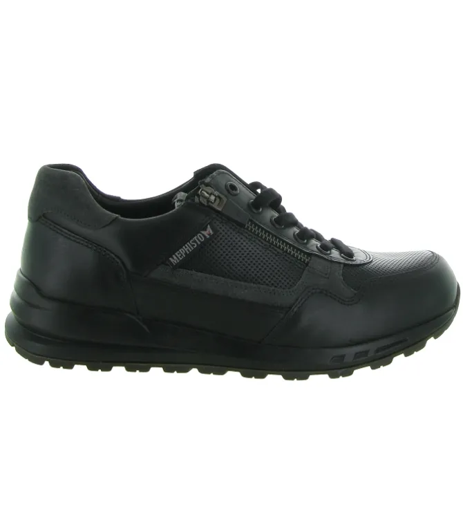 chaussures a lacets - Confort et décontracté - homme - Cuir - Noir - Mephisto