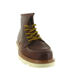 chaussures a lacets - Confort et décontracté - homme - Cuir - Bordeaux - Kebo