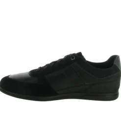 chaussures a lacets - Confort et décontracté - homme - Toile - Noir - Geox