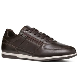chaussures a lacets - Confort et décontracté - homme - Toile - Marron - Geox
