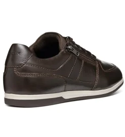 chaussures a lacets - Confort et décontracté - homme - Toile - Marron - Geox