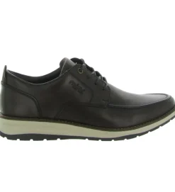 chaussures a lacets - Confort et décontracté - homme - Cuir - Marron - Rieker