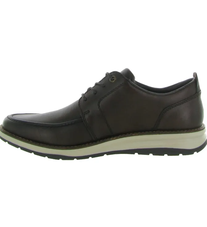 chaussures a lacets - Confort et décontracté - homme - Cuir - Marron - Rieker