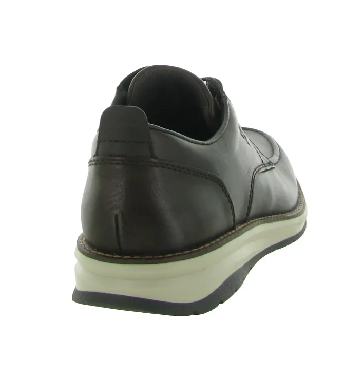 chaussures a lacets - Confort et décontracté - homme - Cuir - Marron - Rieker