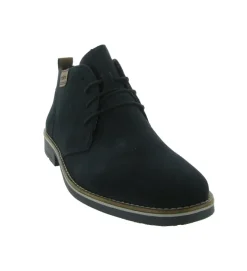 chaussures a lacets - Confort et décontracté - homme - Nubuck - Bleu Marine - Rieker