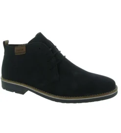 chaussures a lacets - Confort et décontracté - homme - Nubuck - Bleu Marine - Rieker