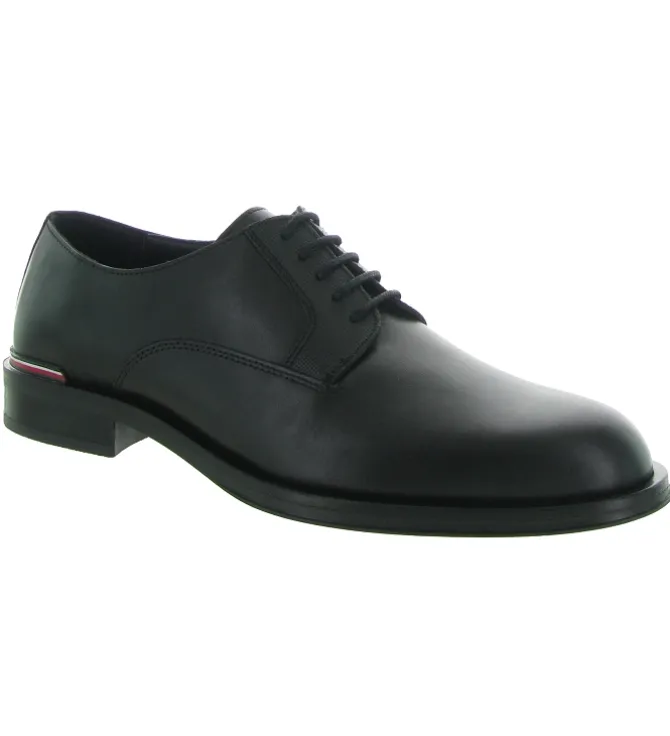 chaussures a lacets - Cérémonie - homme - Cuir - Noir - Tommy hilfiger