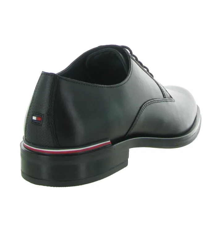 chaussures a lacets - Cérémonie - homme - Cuir - Noir - Tommy hilfiger