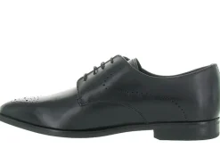chaussures a lacets - Cérémonie - homme - Cuir - Noir - Geox