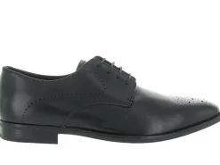 chaussures a lacets - Cérémonie - homme - Cuir - Noir - Geox