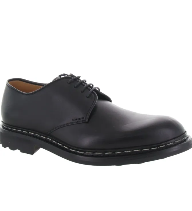 chaussures a lacets - Cérémonie - homme - Cuir - Noir - Heschung