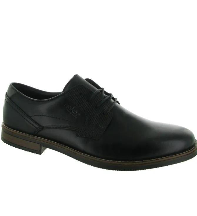 chaussures a lacets - Cérémonie - homme - Synthétique - Noir - Rieker