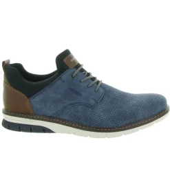 chaussures a lacets - Cérémonie - homme - Cuir - Bleu - Rieker