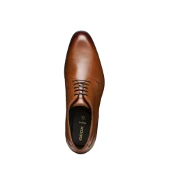 chaussures a lacets - Cérémonie - homme - Cuir - Marron - Geox