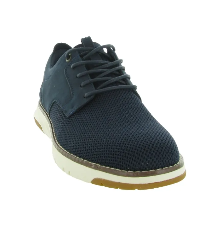 chaussures a lacets - Cérémonie - homme - Textile - Bleu Marine - Schmoove
