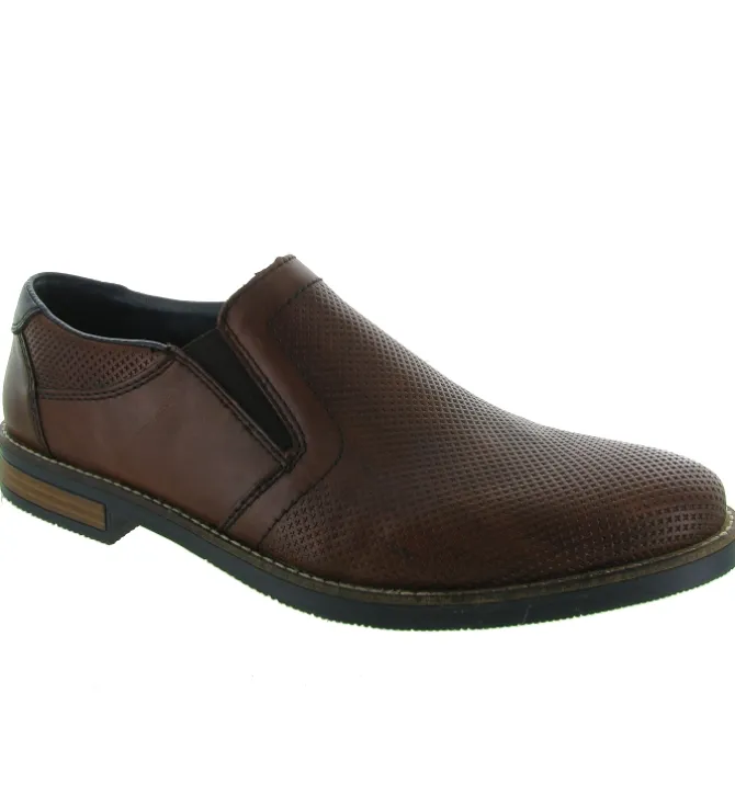 chaussures a lacets - Cérémonie - homme - Cuir - Marron - Rieker