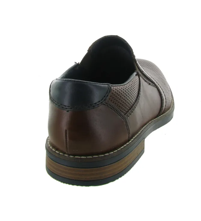 chaussures a lacets - Cérémonie - homme - Cuir - Marron - Rieker
