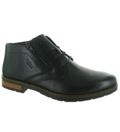 chaussures a lacets - Cérémonie - homme - Cuir - Noir - Rieker