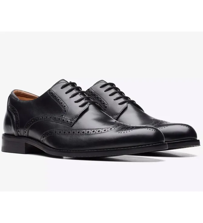 chaussures a lacets - Cérémonie - homme - Cuir - Noir - Clarks