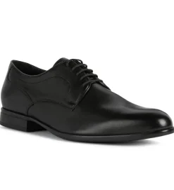chaussures a lacets - Cérémonie - homme - Cuir - Noir - Geox