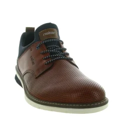chaussures a lacets - Cérémonie - homme - Cuir - Marron - Rieker