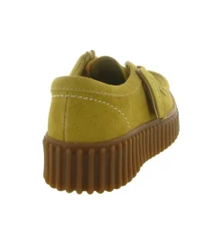 chaussures a lacets - Derby - femme - Nubuck - Jaune - Clarks