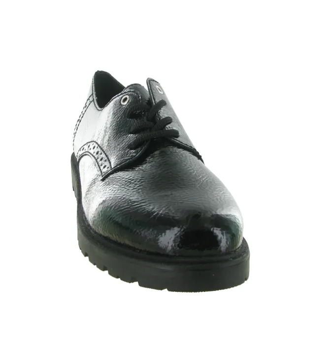 chaussures a lacets - Derby - femme - Synthétique - Noir - Rieker