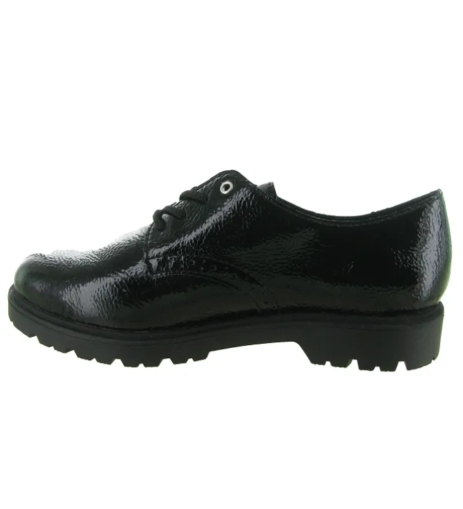 chaussures a lacets - Derby - femme - Synthétique - Noir - Rieker