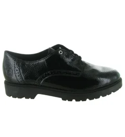 chaussures a lacets - Derby - femme - Synthétique - Noir - Rieker