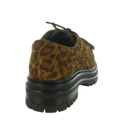 chaussures a lacets - Derby - femme - Cuir - Léopard - Creator