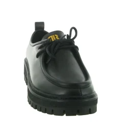 chaussures a lacets - Derby - femme - Cuir - Noir - Bibi lou