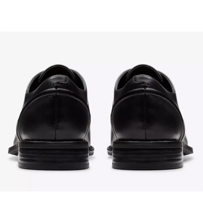 chaussures a lacets - Derby - femme - Cuir - Noir - Clarks