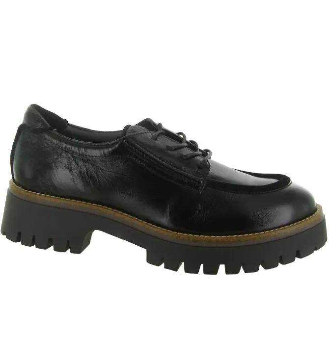 chaussures a lacets - Derby - femme - Cuir - Marron - Softwaves
