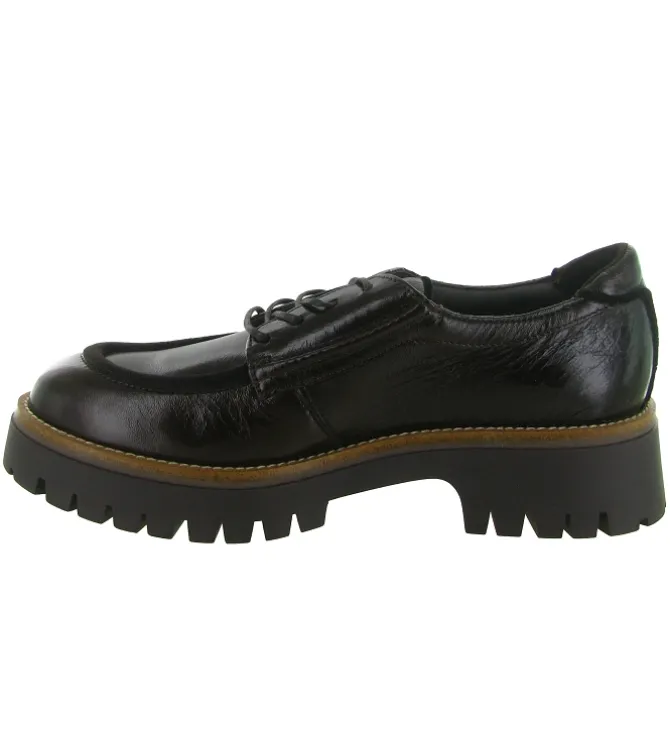 chaussures a lacets - Derby - femme - Cuir - Marron - Softwaves