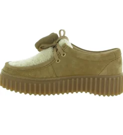 chaussures a lacets - Derby - femme - Nubuck - Beige - Clarks