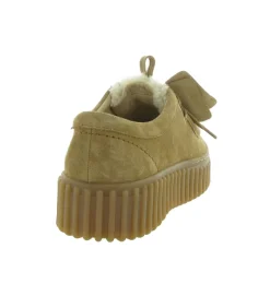 chaussures a lacets - Derby - femme - Nubuck - Beige - Clarks