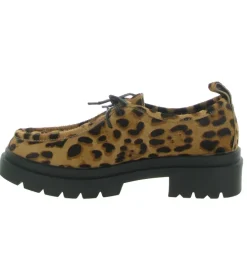 chaussures a lacets - Derby - femme - Cuir - Léopard - Bibi lou